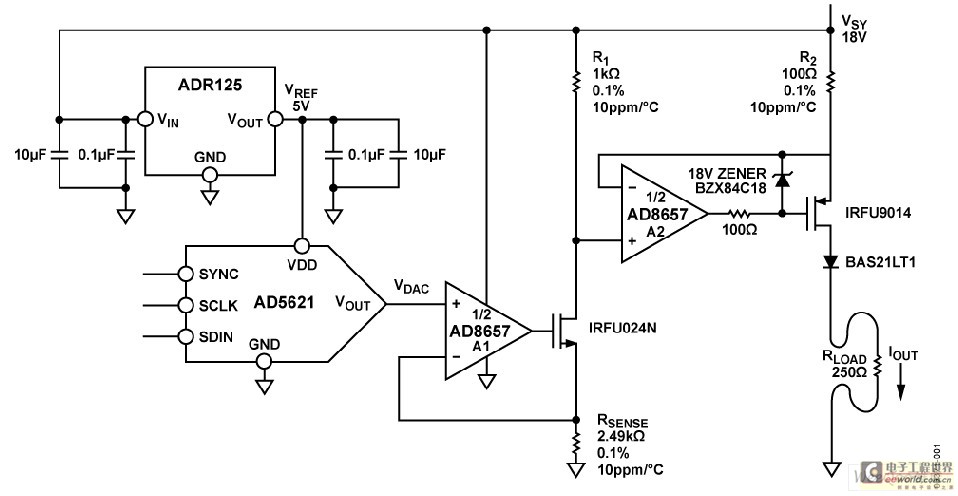 低功耗4 mA至20 mA過(guò)程控制電流環(huán)路